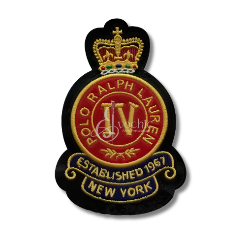 Example of a bold custom chenille patch for fashion.