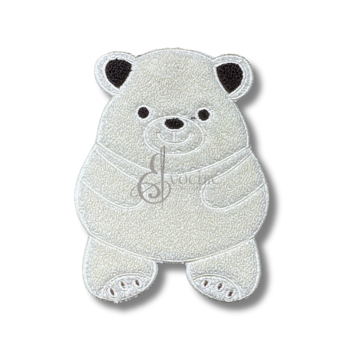 A precision-made custom machine embroidery patch.