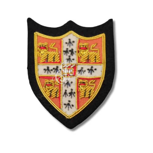 EXCELLENT QUALITY HANDMADE EMBROIDERED GOLDEN BULLION FASHION LUXURY BADGE