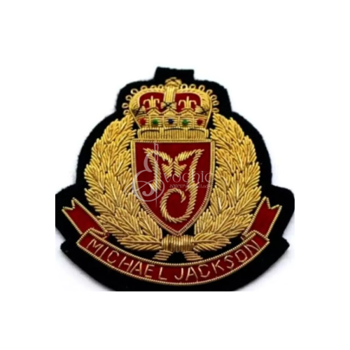 MICHAEL JACKSON GOLD BULLION HAND EMBROIDERED BLAZER FASHION BADGE/LUXURY PATCH