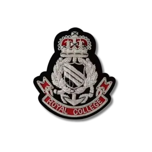 Royal College Embroidered Bullion Wire Blazer crests pocket patches