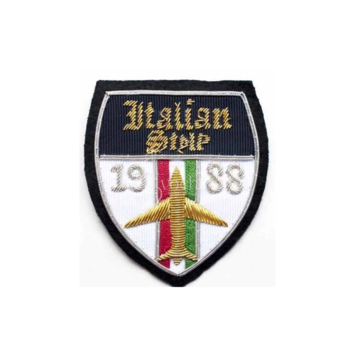 Italian Patch Sew On Hand Embroidered Italian Shirt Badge Embroidery Applique