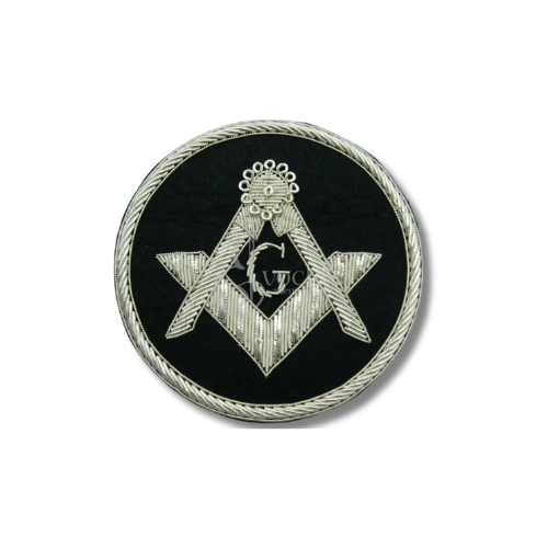 SQUARE & COMPASS G HANDMADE EMBROIDERY GOLDEN BULLION BLAZER LUXURY BADGE