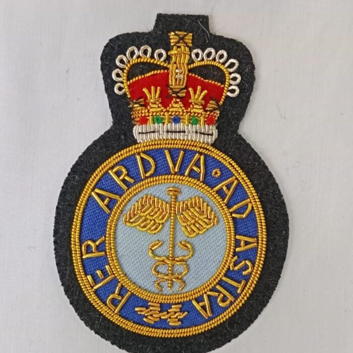 Handmade Embroidered Bullion Wire Blazer Badge