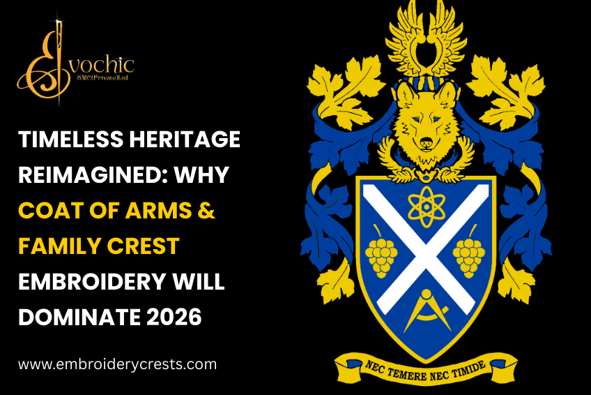 Timeless Heritage Reimagined: Why Coat of Arms & Family Crest Embroidery Will Dominate 2026