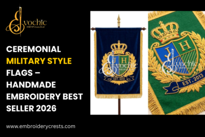 Ceremonial Military Style Flags – Handmade Embroidery Best Seller 2026