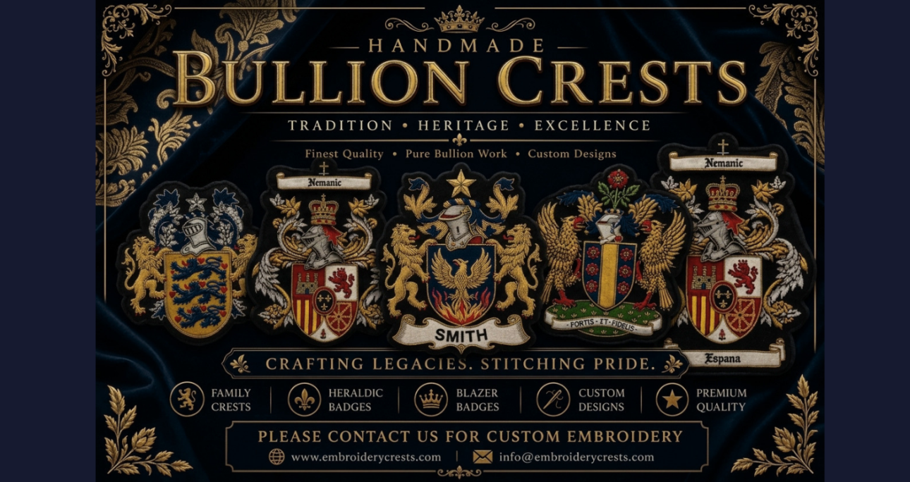 7 Reasons to Choose Best Handmade Bullion Crest Patches