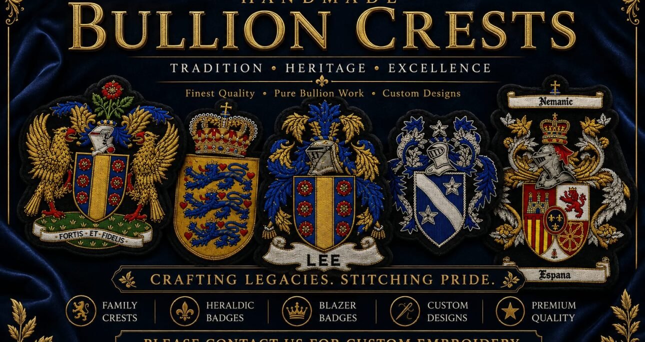 Best Handmade Bullion Crests Patches – Embroidery Crests 2026