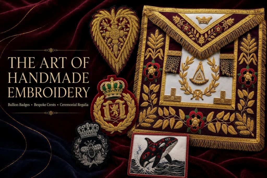 handmade bullion crests