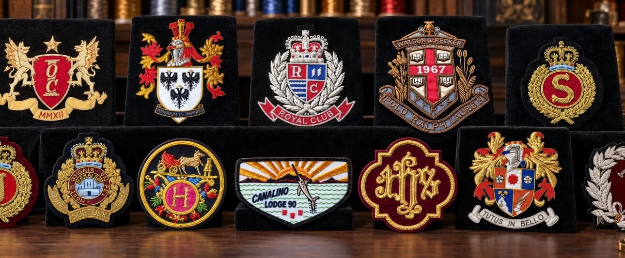 Custom Bullion Embroidery Patches – Premium Crest Designs for 2026
